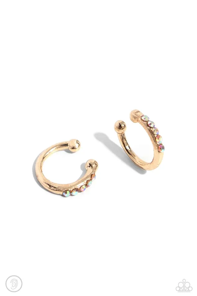 Paparazzi Jewelry Earrings Paparazzi Earring Charming Cuff Gold Paparazzi Jewelry Earrings Paparazzi Earring Charming Cuff Gold