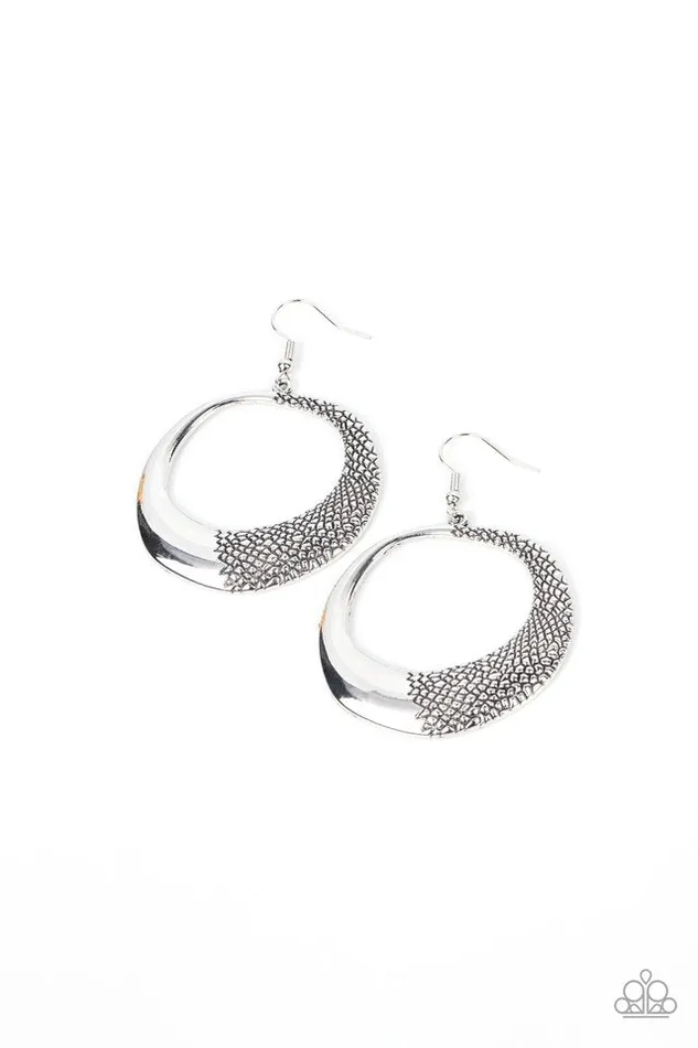 Paparazzi Jewelry Earrings Paparazzi Earring Downtown Jungle Silver Paparazzi Jewelry Earrings Paparazzi Earring Downtown Jungle Silver
