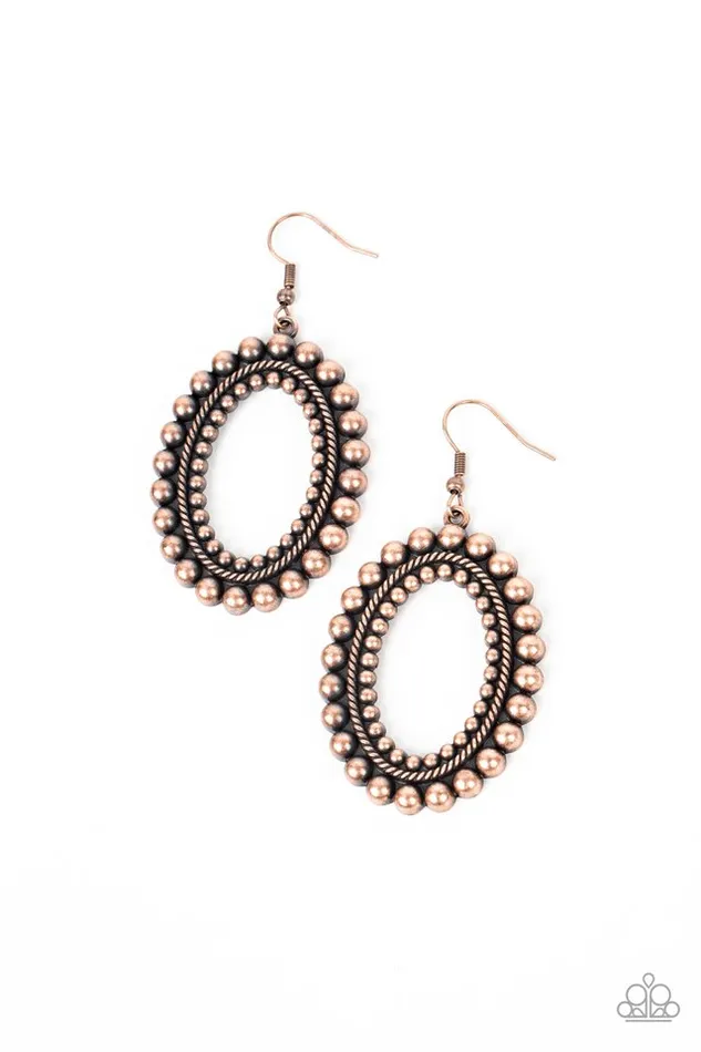 Paparazzi Jewelry Earrings Paparazzi Earring Homestead Hideaway Copper