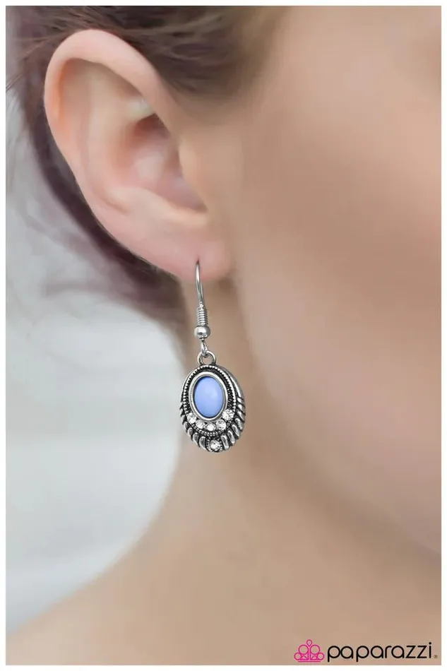 Paparazzi Jewelry Earrings Paparazzi Earring How Enchanting Blue