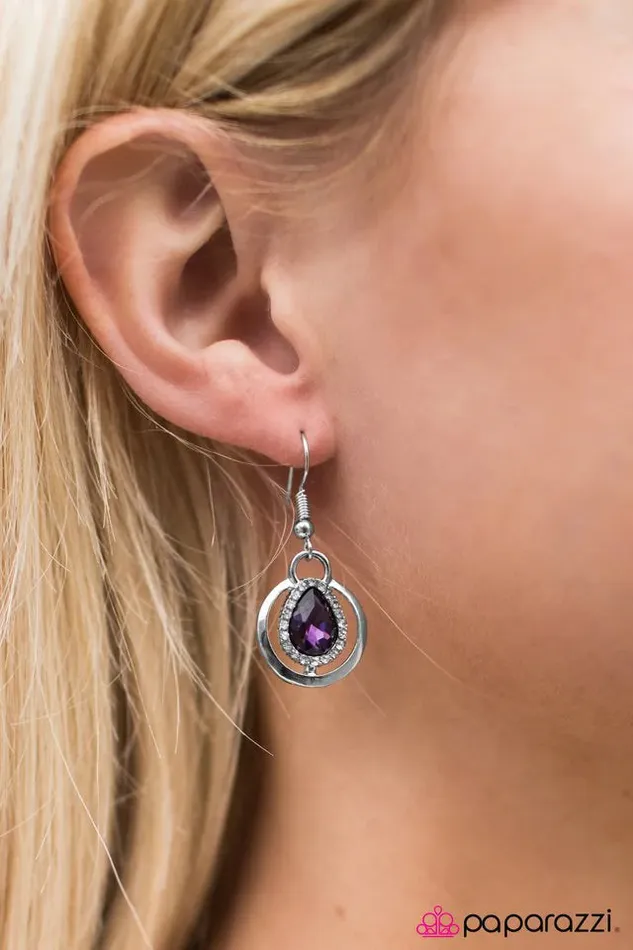 Paparazzi Jewelry Earrings Paparazzi Earring Luxe and Lush Purple