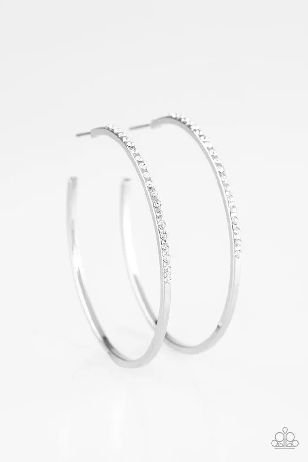 Paparazzi Jewelry Earrings Paparazzi Earring Make The FIERCE Move White