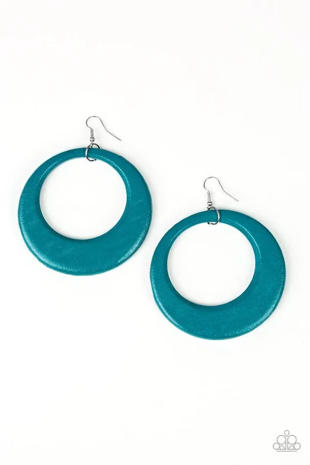 Paparazzi Jewelry Earrings Paparazzi Earring Modern Malibu Barbie Blue
