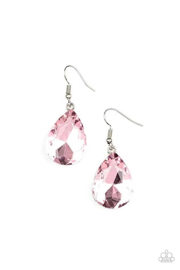 Paparazzi Jewelry Earrings Paparazzi Earring My Castle is Your Castle Pink Paparazzi Jewelry Earrings Paparazzi Earring My Castle is Your Castle Pink