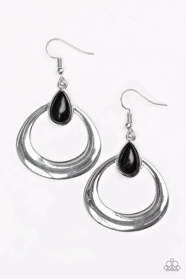 Paparazzi Jewelry Earrings Paparazzi Earring Open Lands Black