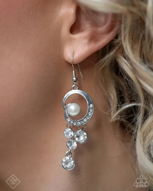 Paparazzi Jewelry Earrings Paparazzi Earring Perfect Paradigm White