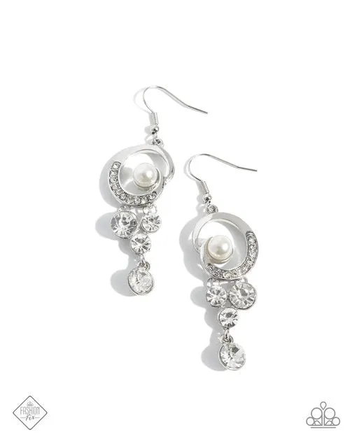 Paparazzi Jewelry Earrings Paparazzi Earring Perfect Paradigm White Paparazzi Jewelry Earrings Paparazzi Earring Perfect Paradigm White