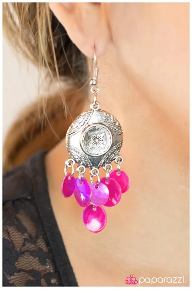 Paparazzi Jewelry Earrings Paparazzi Earring So Far So Good Pink