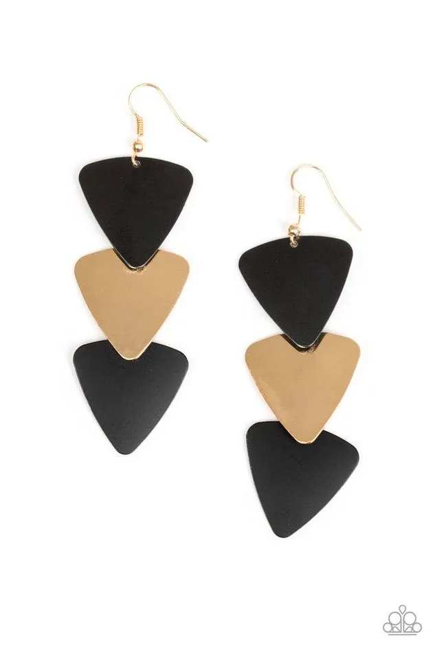 Paparazzi Jewelry Earrings Paparazzi Earring Terra Trek Black