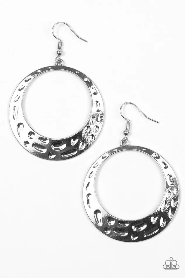 Paparazzi Jewelry Earrings Paparazzi Earring The Right To Be Bright Silver