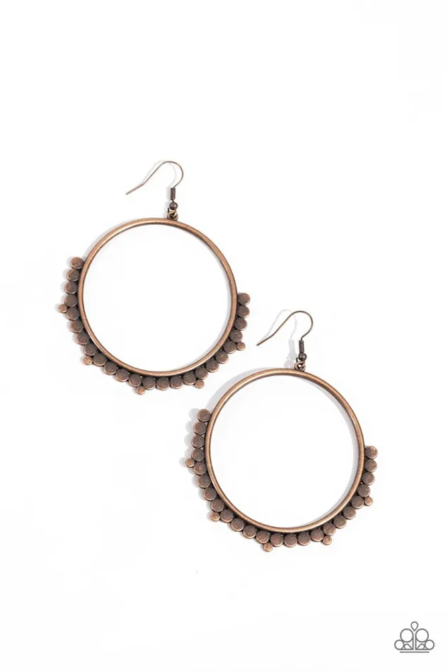 Paparazzi Jewelry Earrings Paparazzi Earring Ultra Untamable Copper