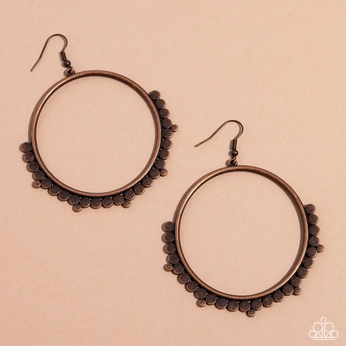 Paparazzi Jewelry Earrings Paparazzi Earring Ultra Untamable Copper