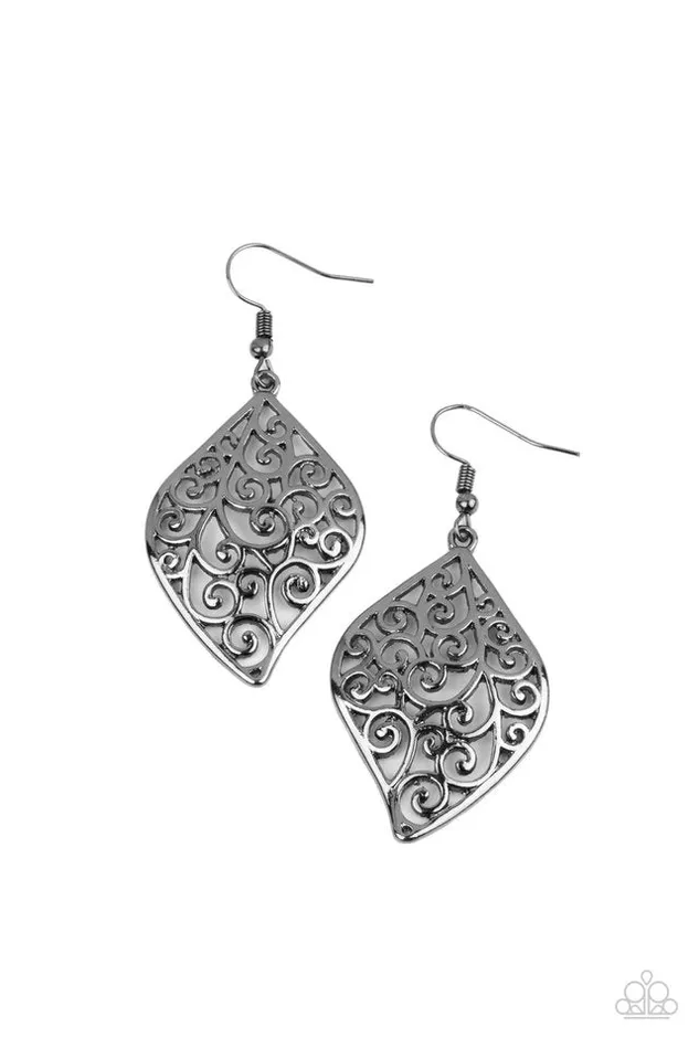 Paparazzi Jewelry Earrings Paparazzi Earring Your Vine Or Mine Black Paparazzi Jewelry Earrings Paparazzi Earring Your Vine Or Mine Black