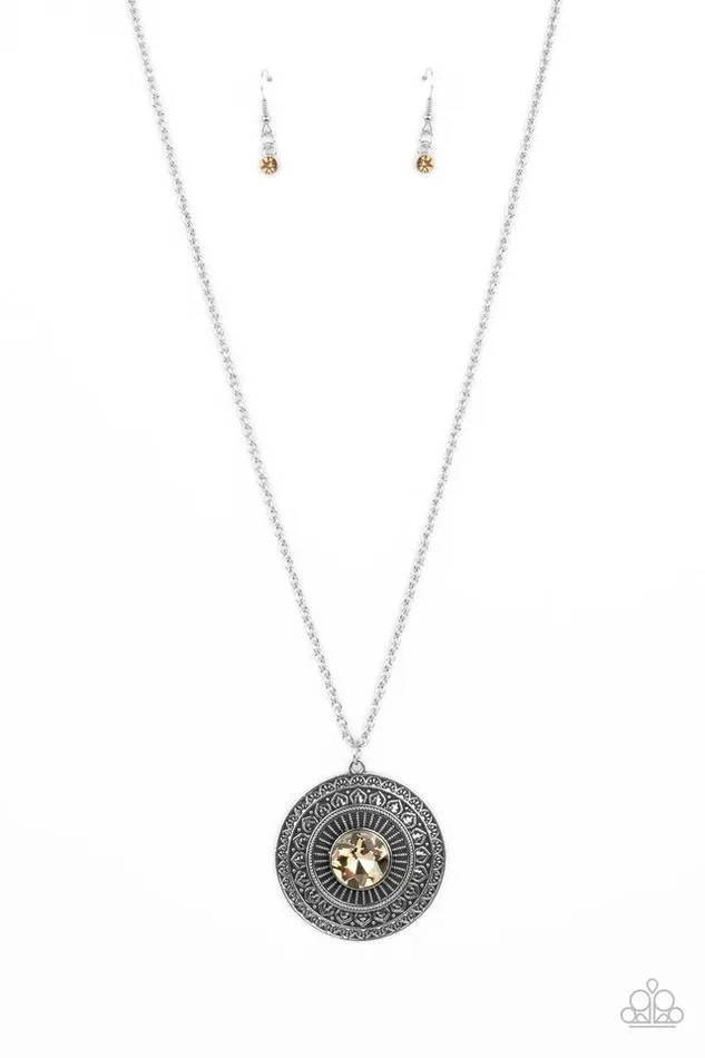 Paparazzi Jewelry Necklaces Paparazzi Necklace Aztec Apex Brown Paparazzi Jewelry Necklaces Paparazzi Necklace Aztec Apex Brown