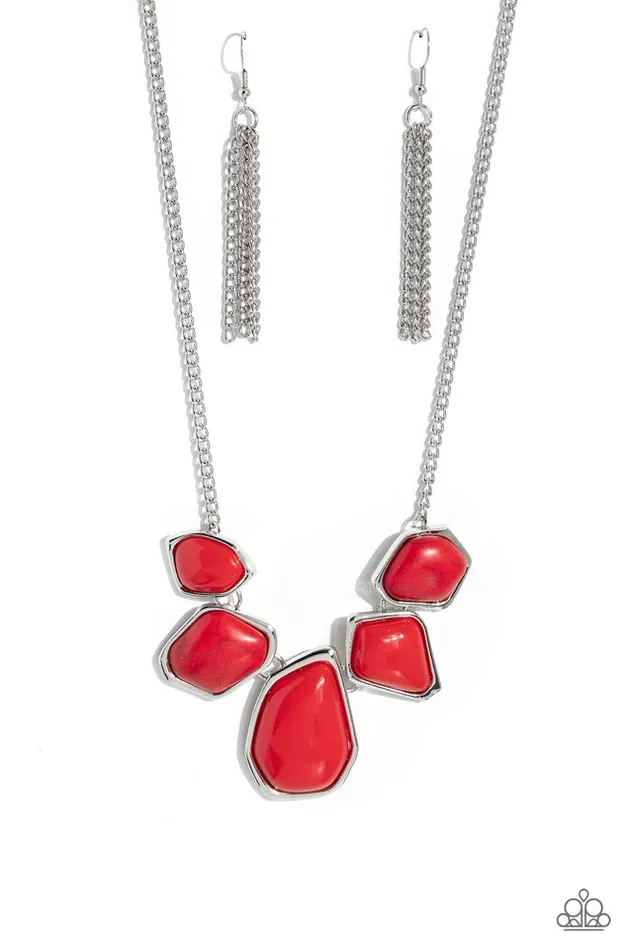 Paparazzi Jewelry Necklaces Paparazzi Necklace Beyond the Badlands Red Paparazzi Jewelry Necklaces Paparazzi Necklace Beyond the Badlands Red