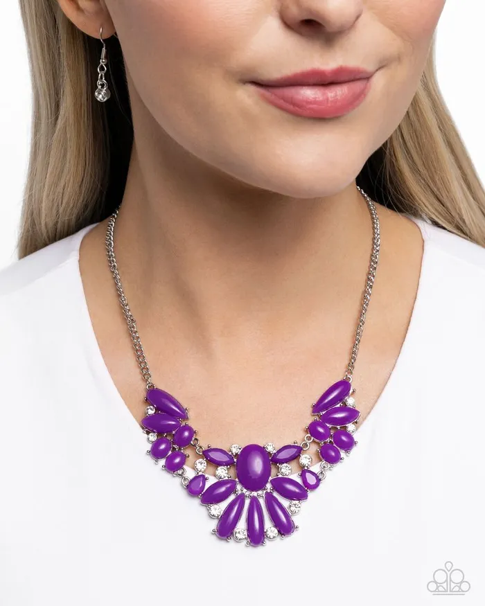 Paparazzi Jewelry Necklaces Paparazzi Necklace Dazzling Diadem Purple