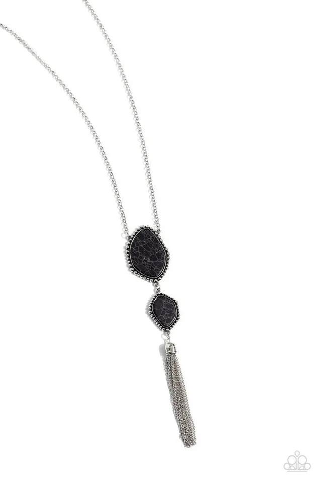 Paparazzi Jewelry Necklaces Paparazzi Necklace Desert Darling Black Paparazzi Jewelry Necklaces Paparazzi Necklace Desert Darling Black