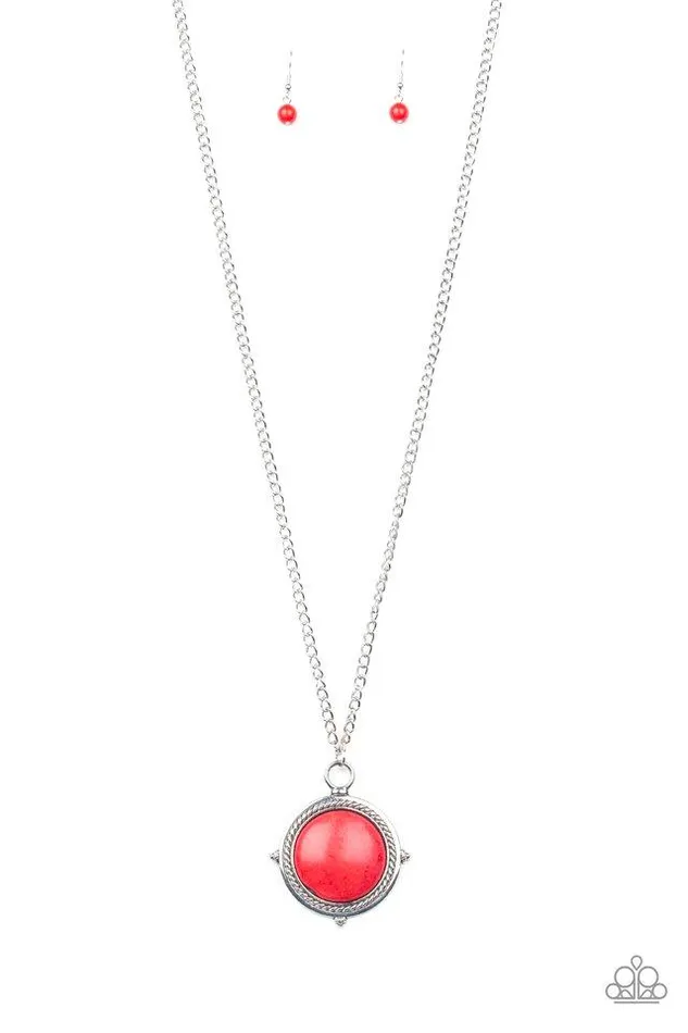 Paparazzi Jewelry Necklaces Paparazzi Necklace Desert Equinox Red