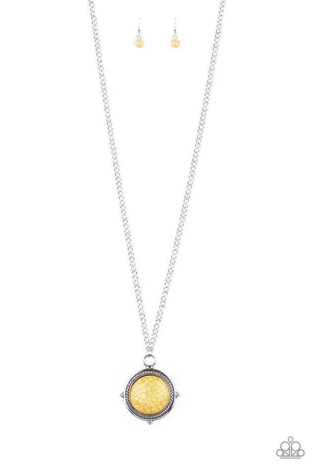 Paparazzi Jewelry Necklaces Paparazzi Necklace Desert Equinox Yellow