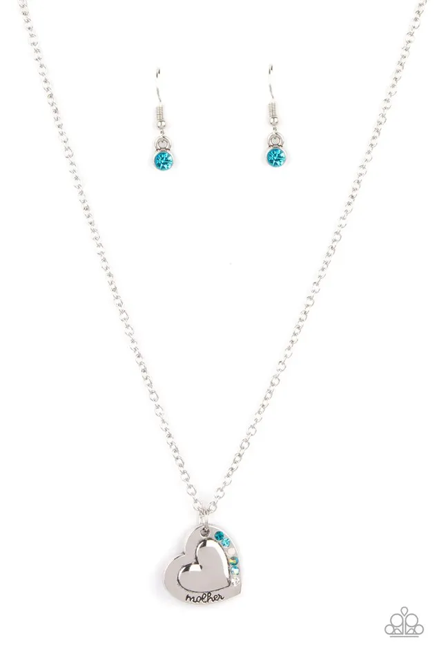Paparazzi Jewelry Necklaces Paparazzi Necklace Happily Heartwarming Blue Paparazzi Jewelry Necklaces Paparazzi Necklace Happily Heartwarming Blue