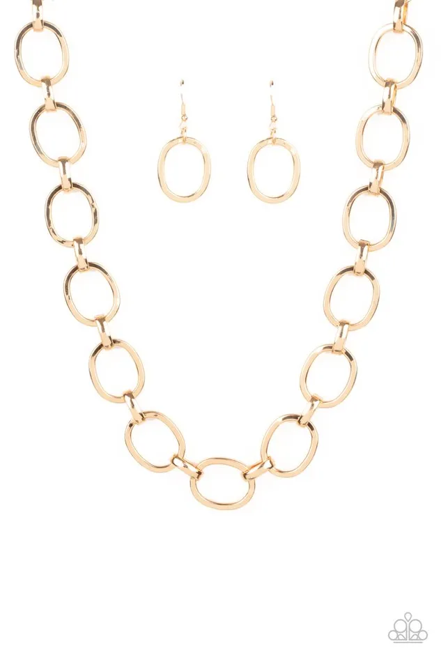 Paparazzi Jewelry Necklaces Paparazzi Necklace HAUTEly Contested Gold Paparazzi Jewelry Necklaces Paparazzi Necklace HAUTEly Contested Gold