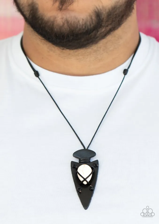 Paparazzi Jewelry Necklaces Paparazzi Necklace Hold Your ARROWHEAD Up High White
