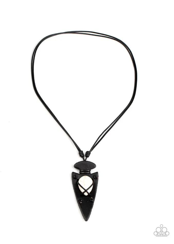 Paparazzi Jewelry Necklaces Paparazzi Necklace Hold Your ARROWHEAD Up High White Paparazzi Jewelry Necklaces Paparazzi Necklace Hold Your ARROWHEAD Up High White