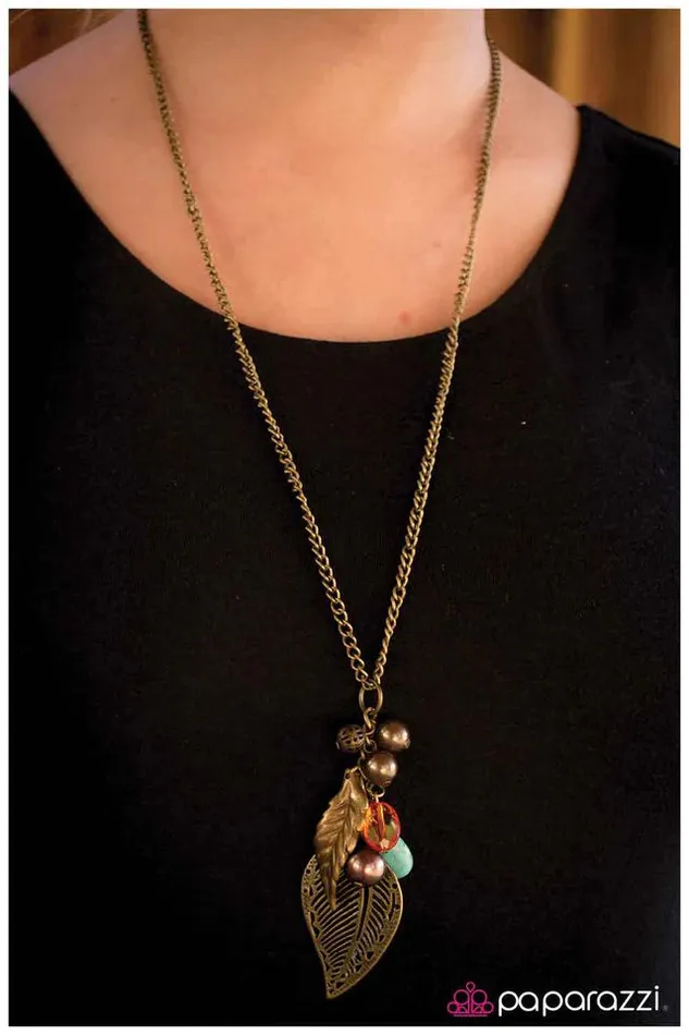 Paparazzi Jewelry Necklaces Paparazzi Necklace In My Element Brass