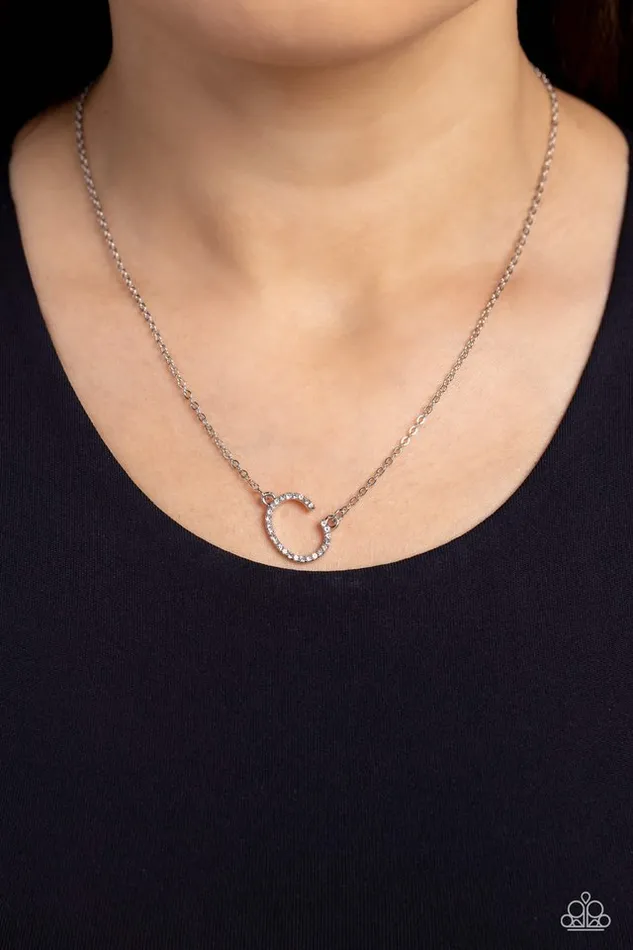 Paparazzi Jewelry Necklaces Paparazzi Necklace INITIALLY Yours C White