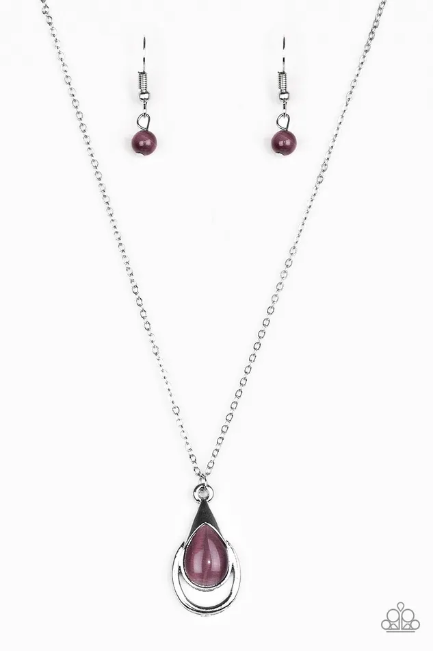 Paparazzi Jewelry Necklaces Paparazzi Necklace Just Drop It Purple