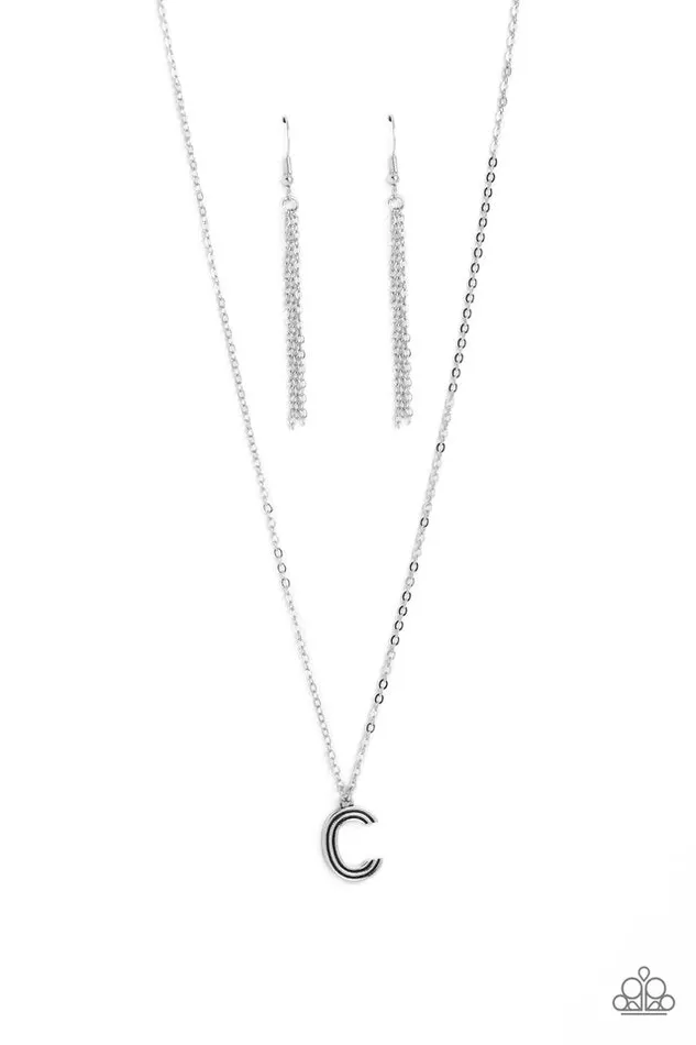 Paparazzi Jewelry Necklaces Paparazzi Necklace Leave Your Initials Silver C Paparazzi Jewelry Necklaces Paparazzi Necklace Leave Your Initials Silver C