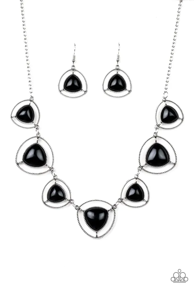 Paparazzi Jewelry Necklaces Paparazzi Necklace Make A Point Black