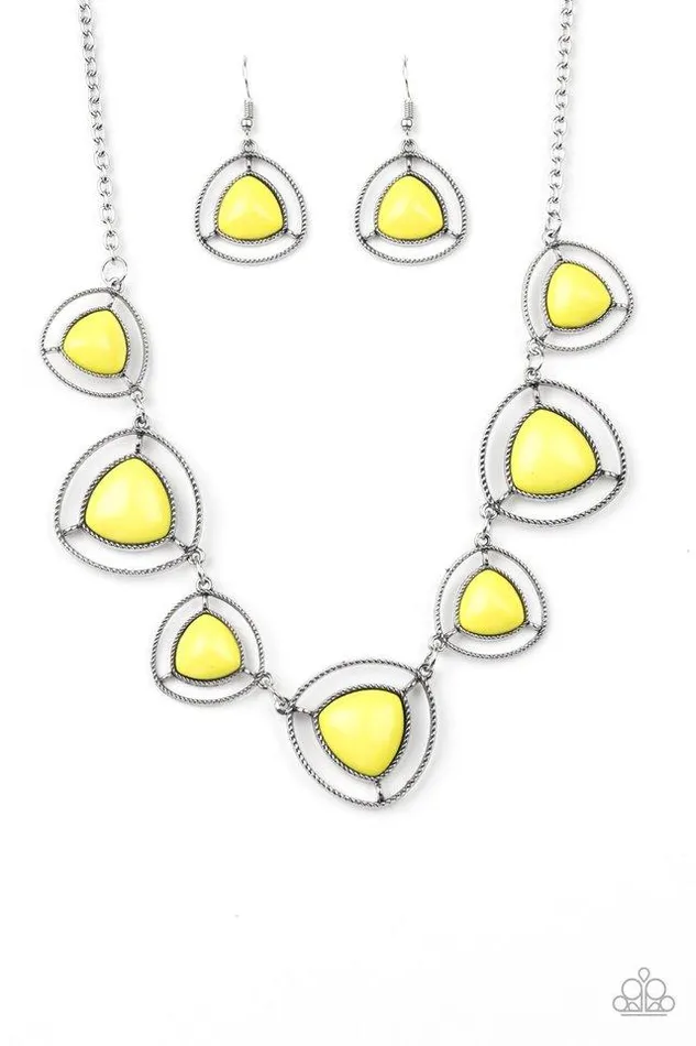 Paparazzi Jewelry Necklaces Paparazzi Necklace Make A Point Yellow