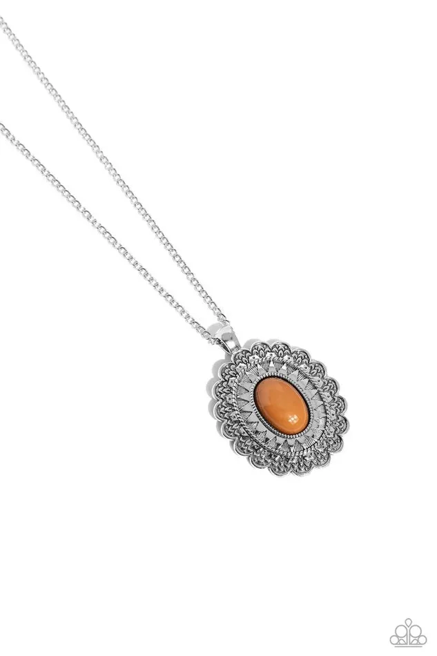 Paparazzi Jewelry Necklaces Paparazzi Necklace Mesa Medallion Brown Paparazzi Jewelry Necklaces Paparazzi Necklace Mesa Medallion Brown