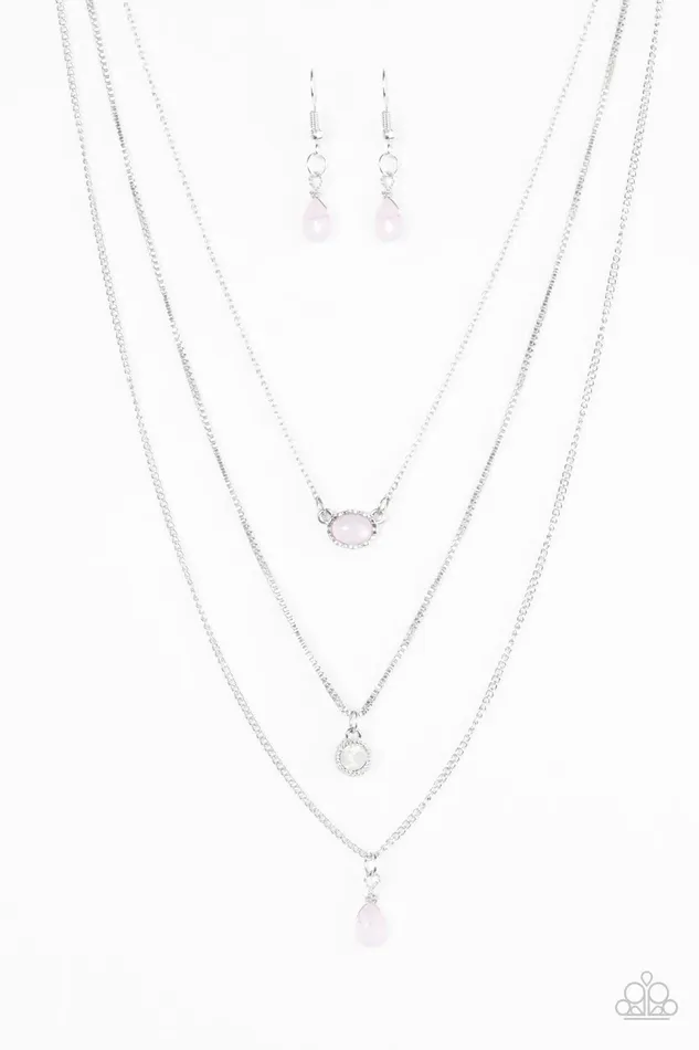 Paparazzi Jewelry Necklaces Paparazzi Necklace Mixed Messages Pink
