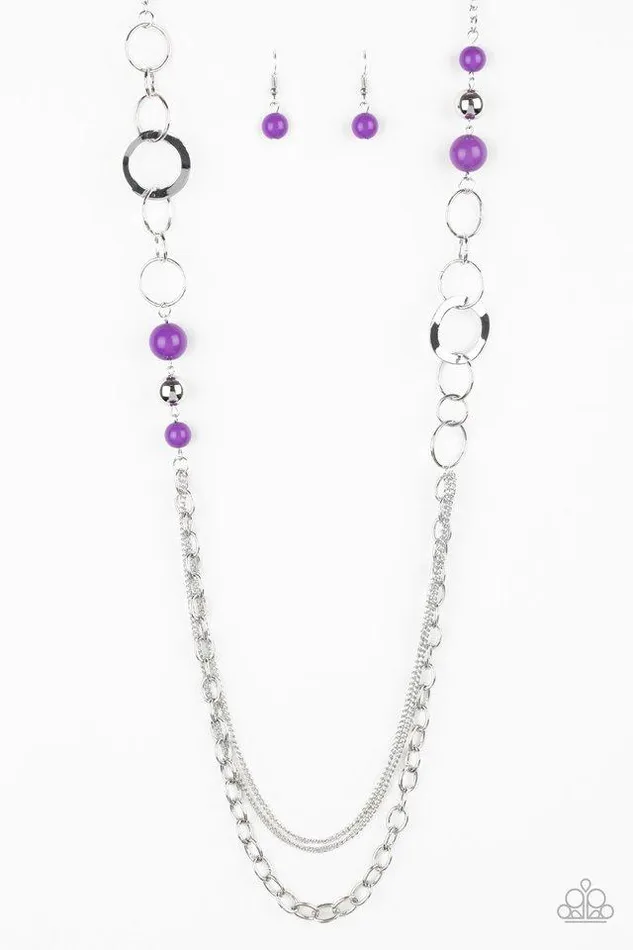 Paparazzi Jewelry Necklaces Paparazzi Necklace Modern Motley Purple