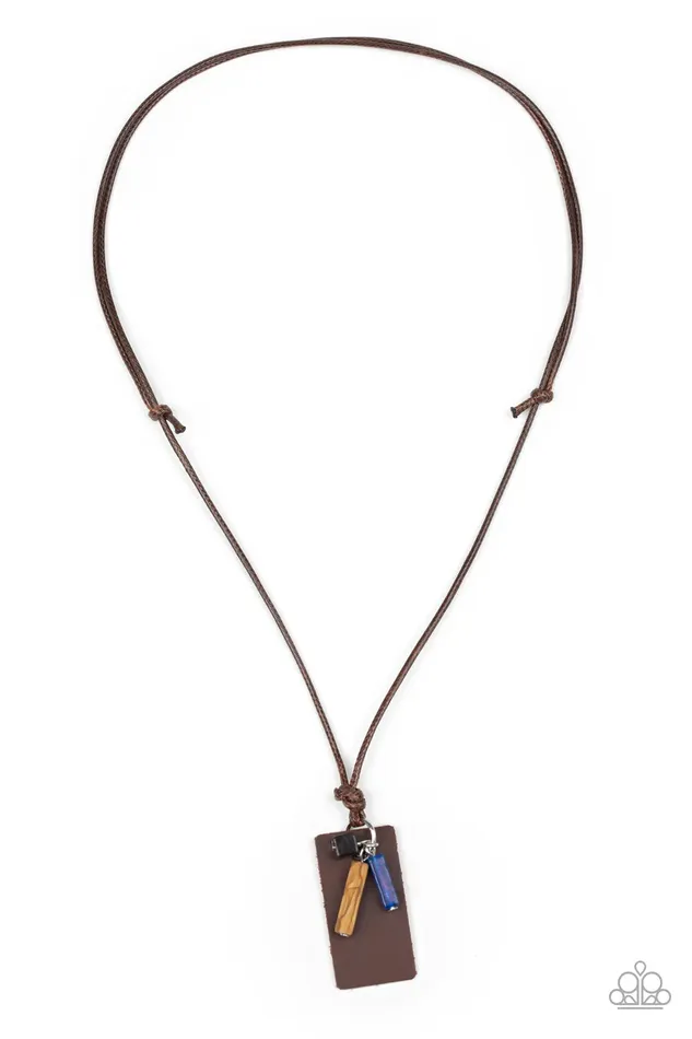 Paparazzi Jewelry Necklaces Paparazzi Necklace Mountain Scout Brown