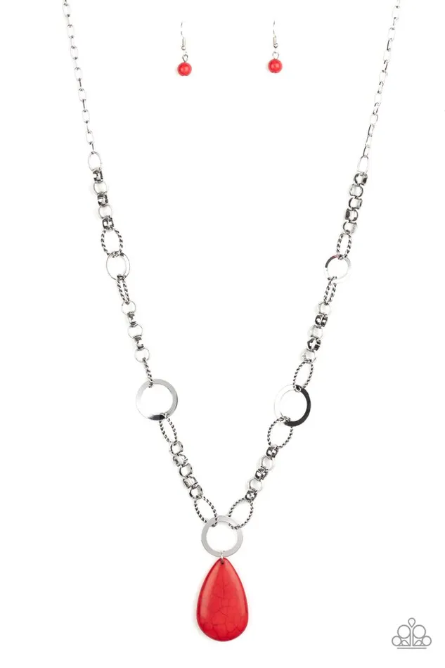 Paparazzi Jewelry Necklaces Paparazzi Necklace Recycled Refinement Red Paparazzi Jewelry Necklaces Paparazzi Necklace Recycled Refinement Red