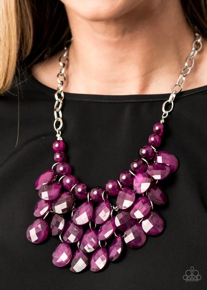 Paparazzi Jewelry Necklaces Paparazzi Necklace Sorry To Burst Your Bubble Purple