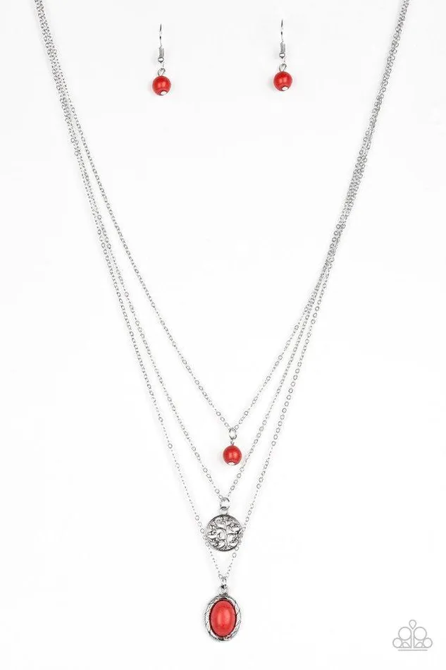 Paparazzi Jewelry Necklaces Paparazzi Necklace Southern Roots Red