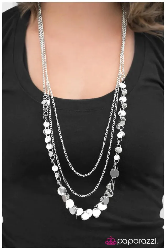 Paparazzi Jewelry Necklaces Paparazzi Necklace Walking On Air Silver