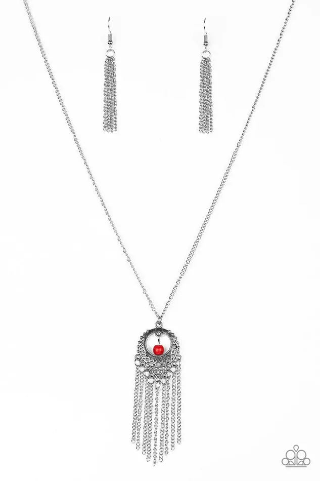 Paparazzi Jewelry Necklaces Paparazzi Necklace Western Weather Red