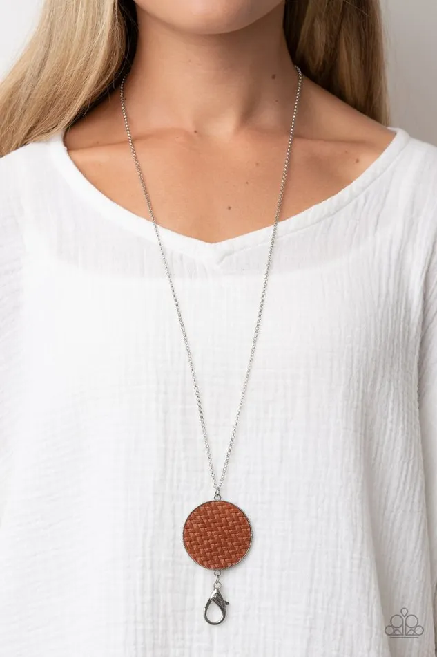 Paparazzi Jewelry Necklaces Paparazzi Necklace Wondrously Woven Brown