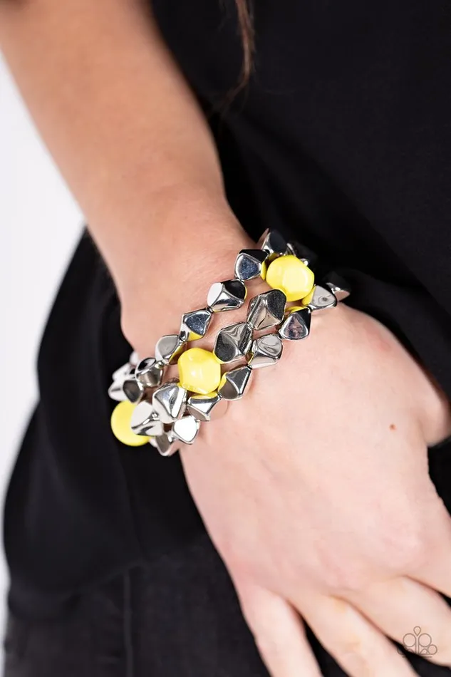 Paparazzi Jewelry Paparazzi Bracelet A Perfect TENACIOUS Yellow Bracelets