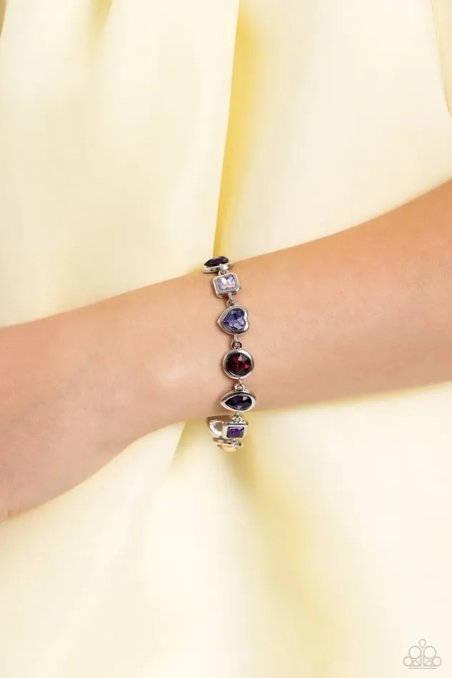 Paparazzi Jewelry Paparazzi Bracelet Actively Abstract Purple Bracelets