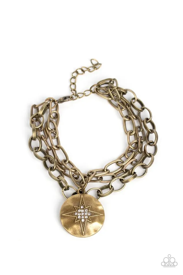 Paparazzi Jewelry Paparazzi Bracelet True North Twinkle Brass Bracelets Paparazzi Jewelry Paparazzi Bracelet True North Twinkle Brass Bracelets