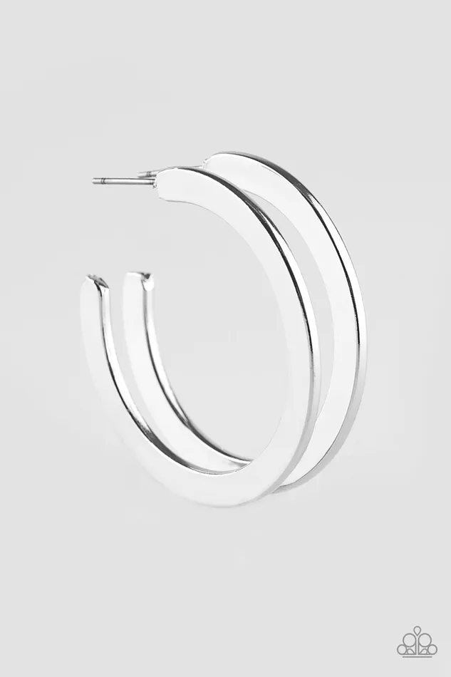 Paparazzi Jewelry Paparazzi Earring Be All BRIGHT Silver Earrings