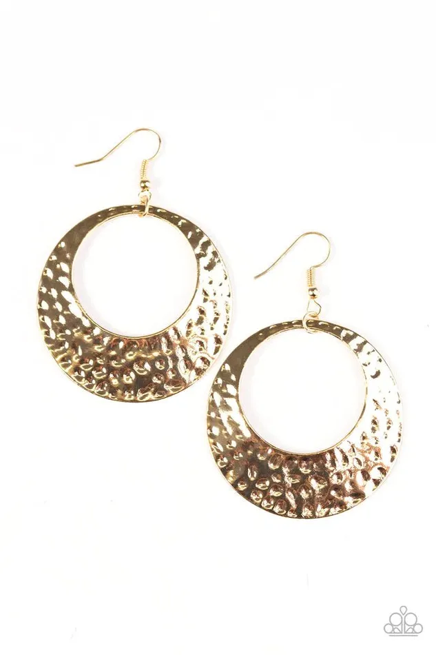 Paparazzi Jewelry Paparazzi Earring Casual Shimmer Gold Earrings
