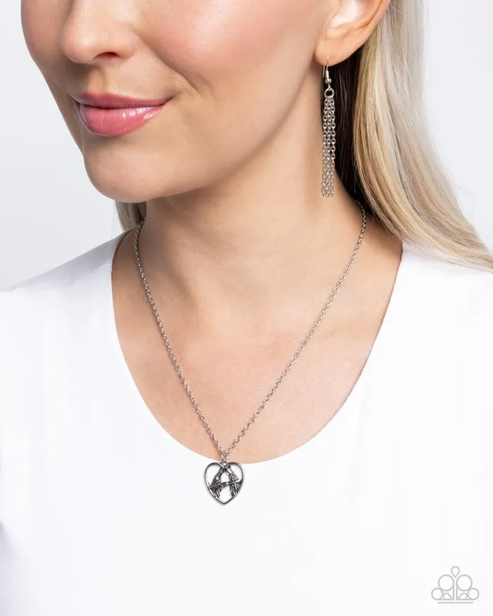 Paparazzi Jewelry Paparazzi Necklace Brilliant Birds Silver Necklaces