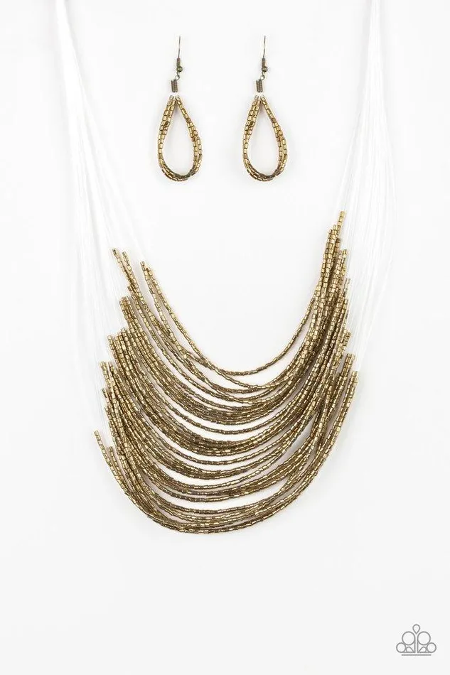 Paparazzi Jewelry Paparazzi Necklace Catwalk Queen Brass Necklaces